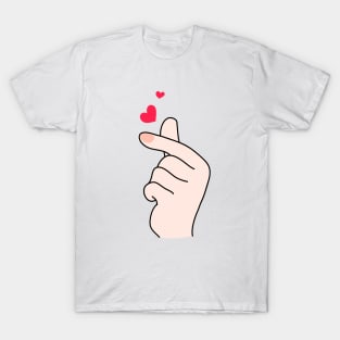 Finger heart 2 T-Shirt